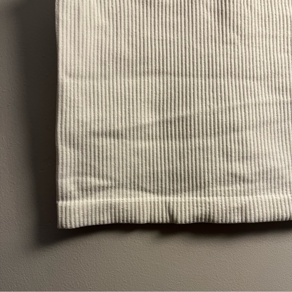 White Ribbed Tank Top - Picture 4 of 4
